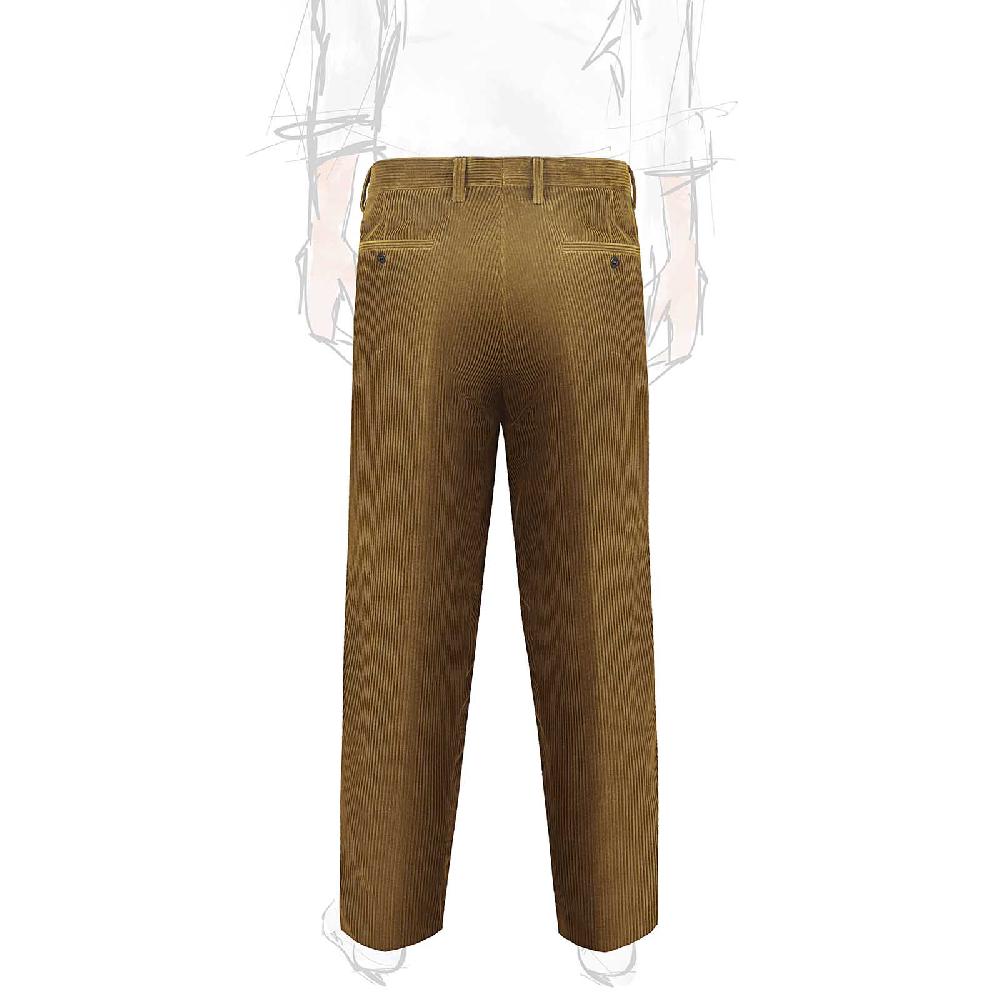 Rubinacci Pantalone in velluto a coste visone Super sconto