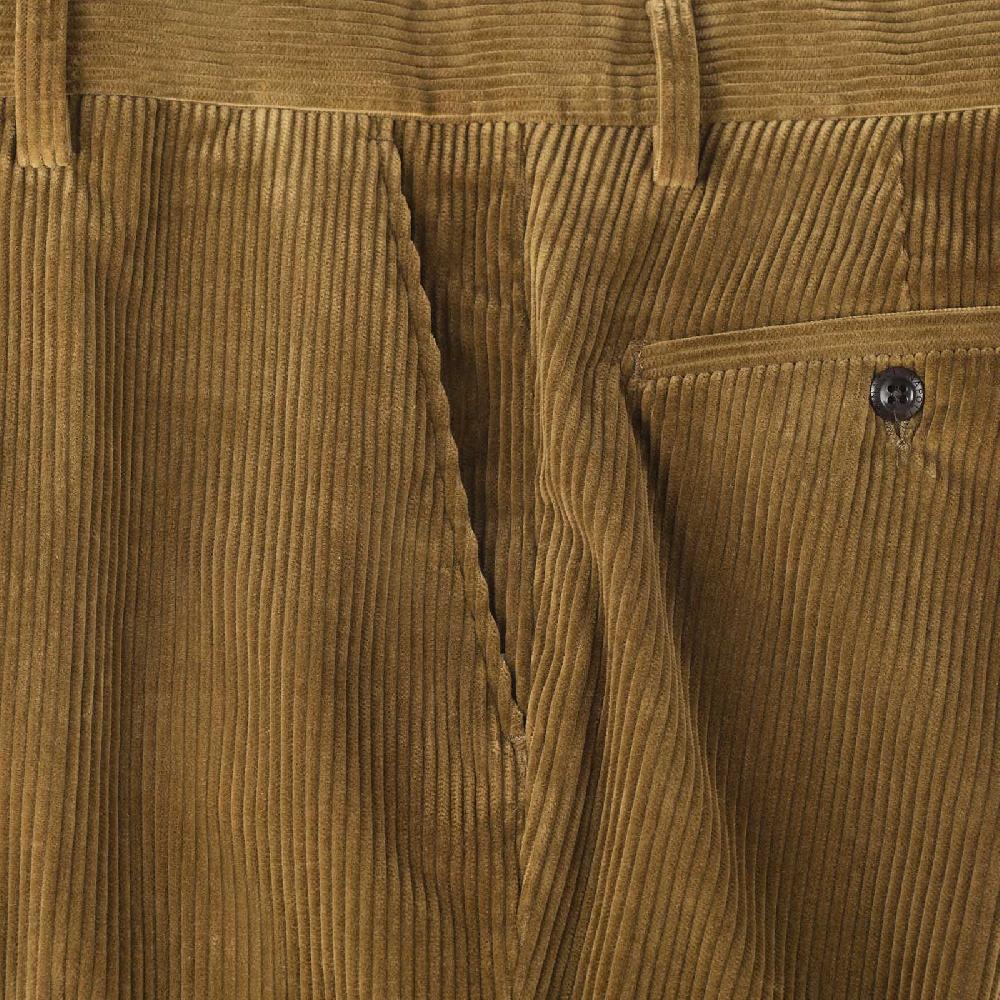 Rubinacci Pantalone in velluto a coste visone Super sconto