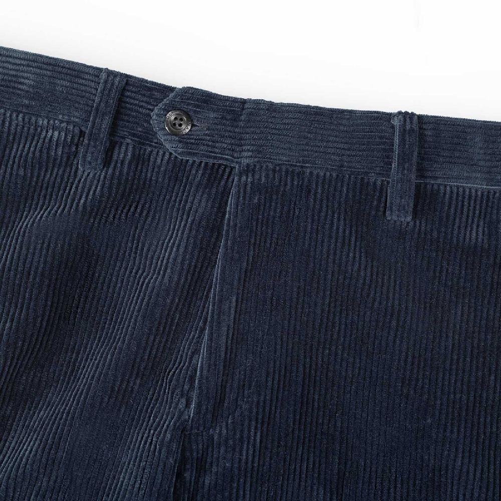 Rubinacci Pantalone in velluto a coste blu 50% di sconto con spedizione gratuita