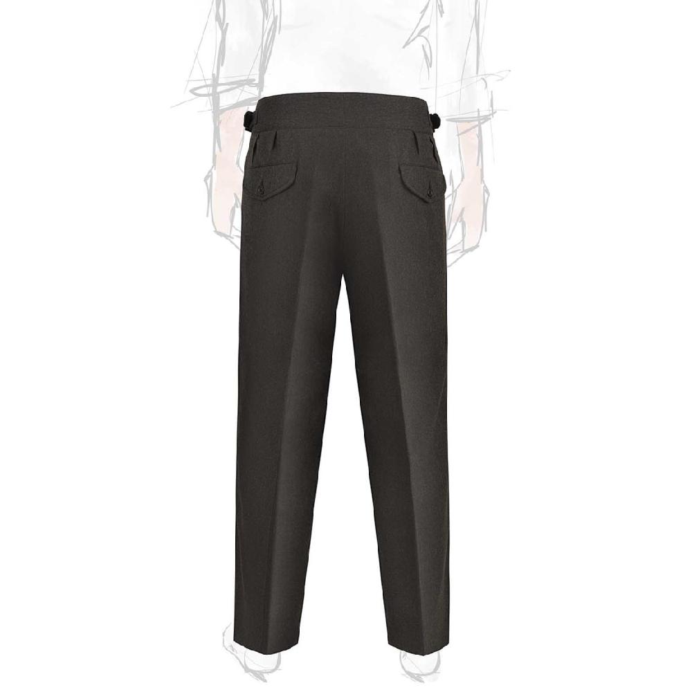 Rubinacci Pantalone manny in flanella verde Black Friday Prezzi