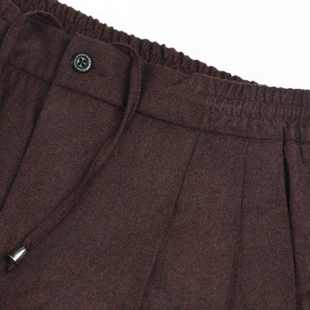 Rubinacci Pantalone leisure in flanella bordeaux Duty-free