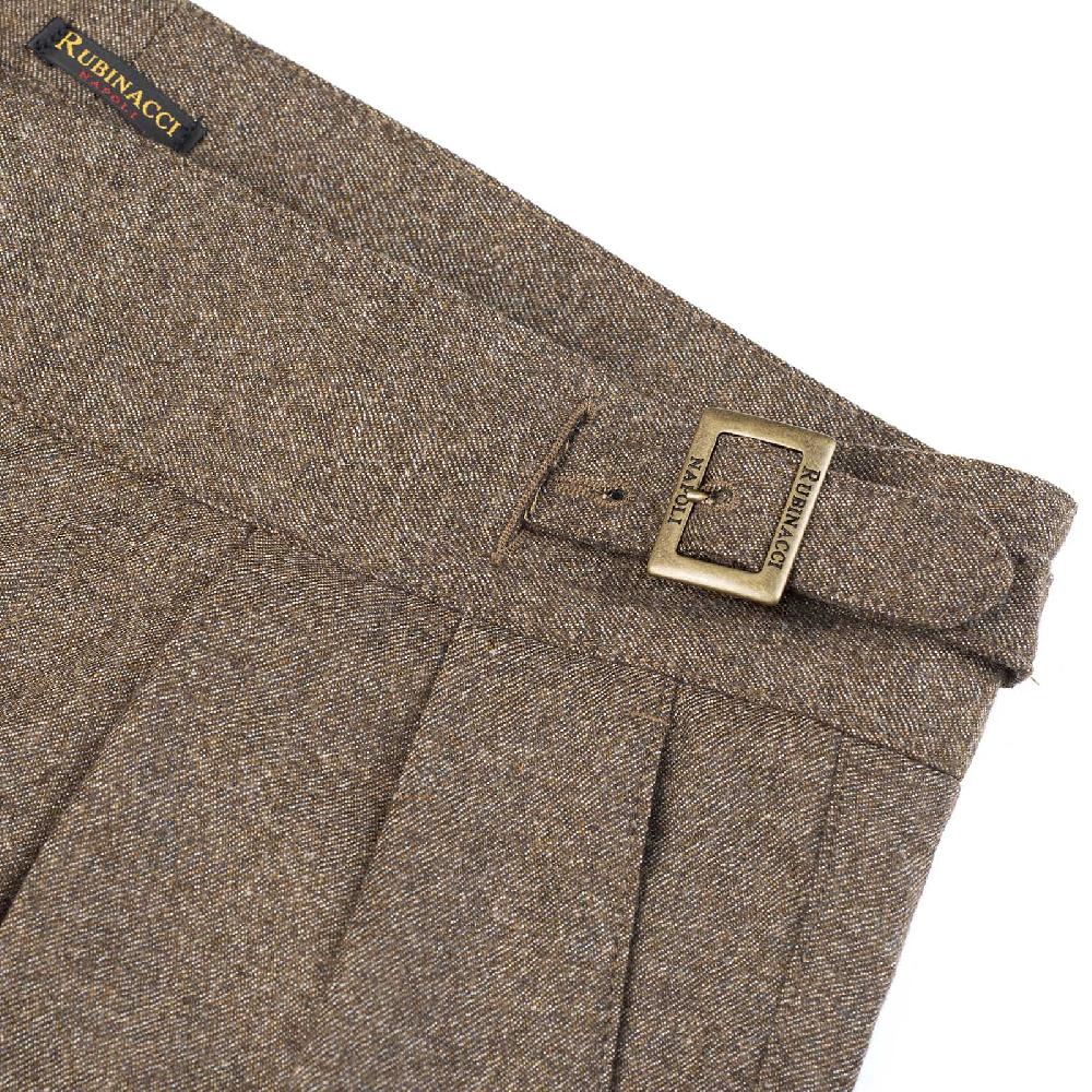 Rubinacci Pantalone manny in flanella sabbia limited edition In Linea