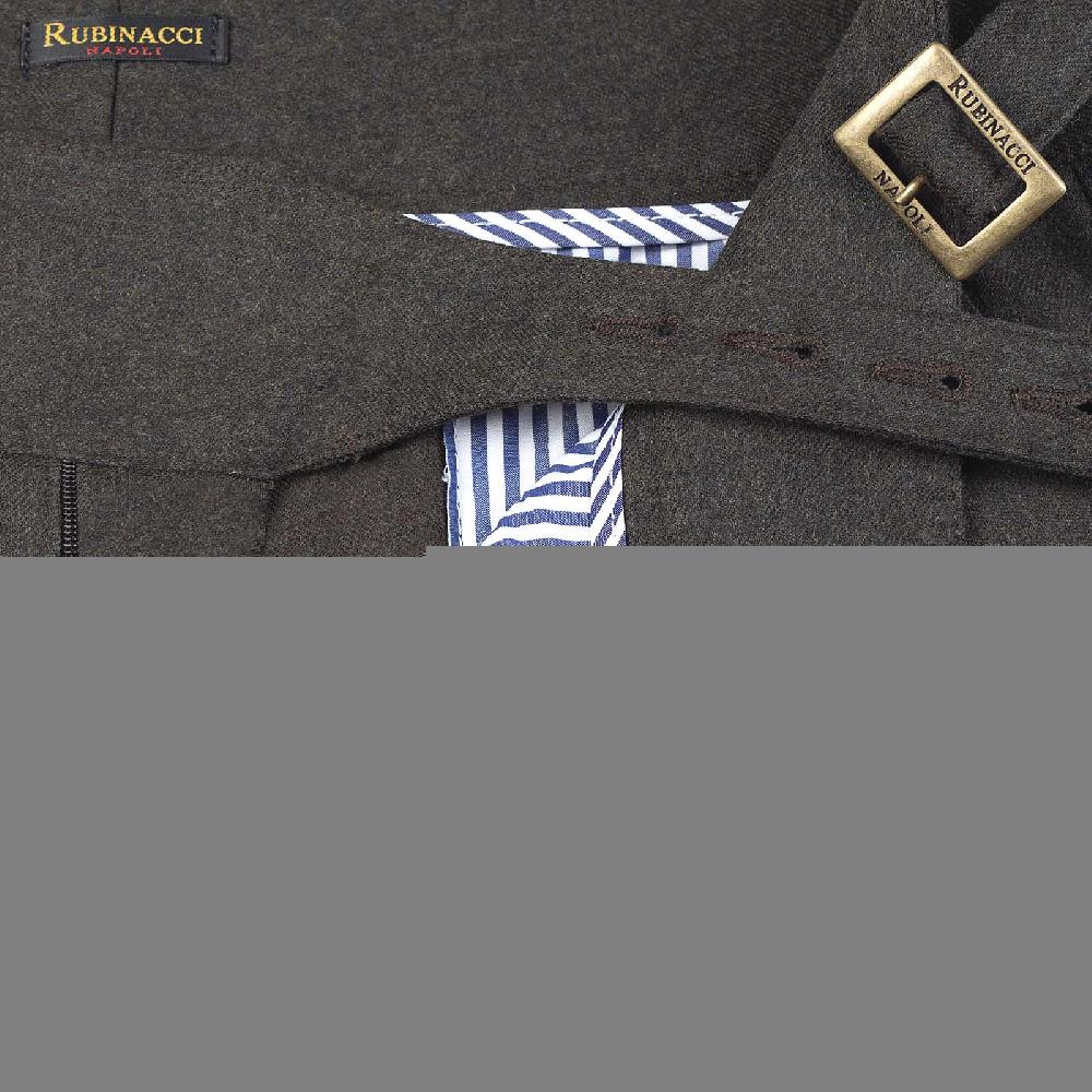 Rubinacci Pantalone manny in flanella tortora limited edition Nuovo