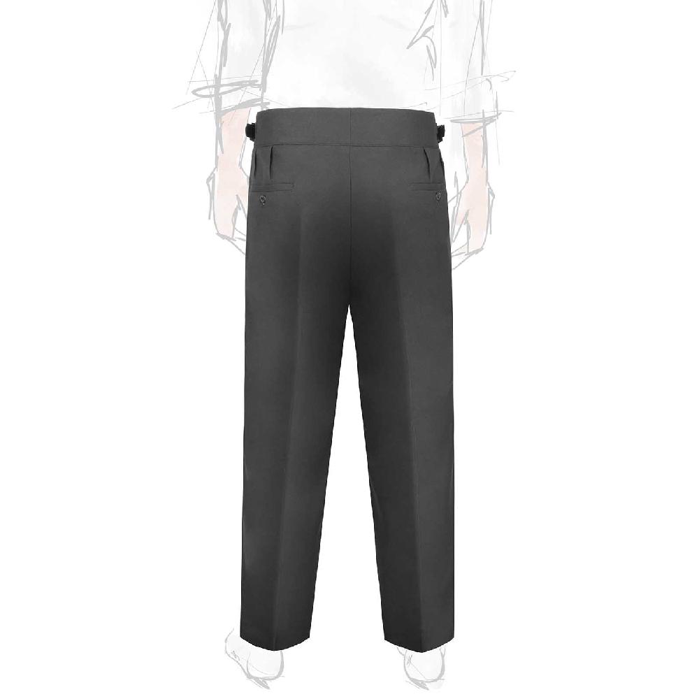Rubinacci Pantalone manny in flanella grigio scuro Qualità