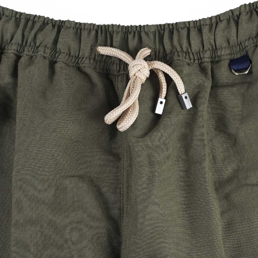 Rubinacci Costume da bagno verde in lino e cotone Promozione