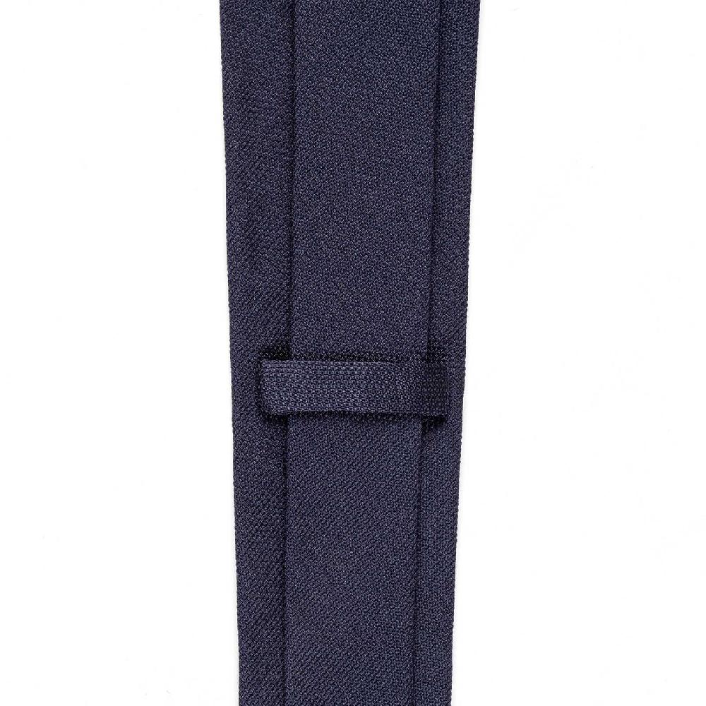 Rubinacci Cravatta in garza di seta blu navy Sconto di tempo limitato