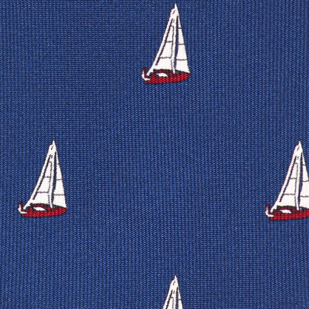 Rubinacci Cravatta in twill di seta con stampa vela rossa Cyber Monday