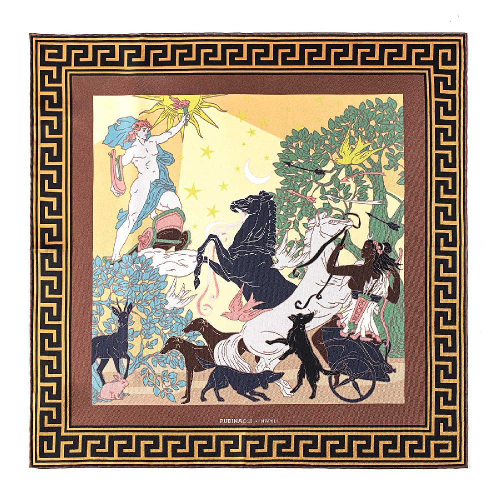 Rubinacci Pochette Artemide e Apollo ocra Vendita calda