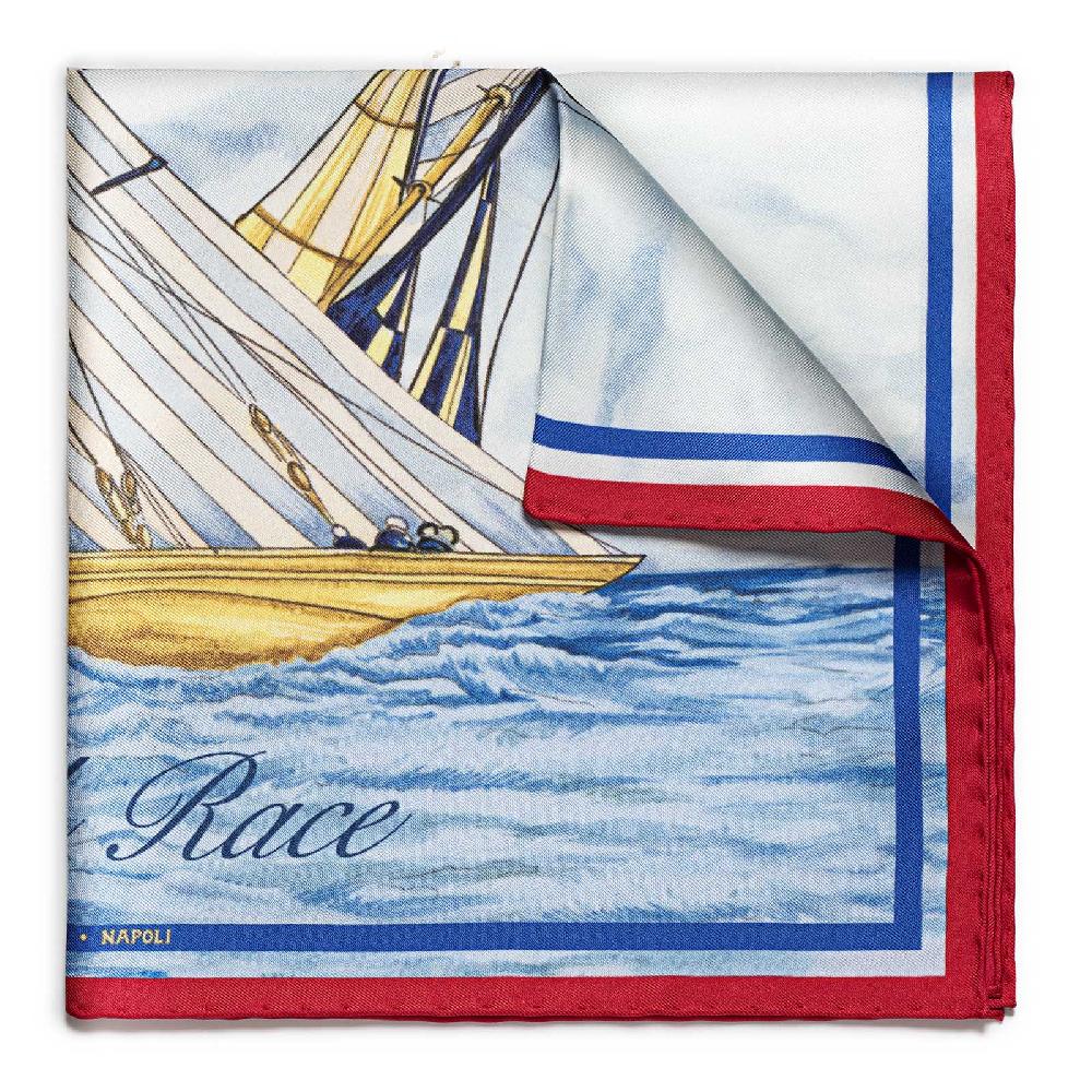 Rubinacci Pochette match race american magic team bluette Bestseller