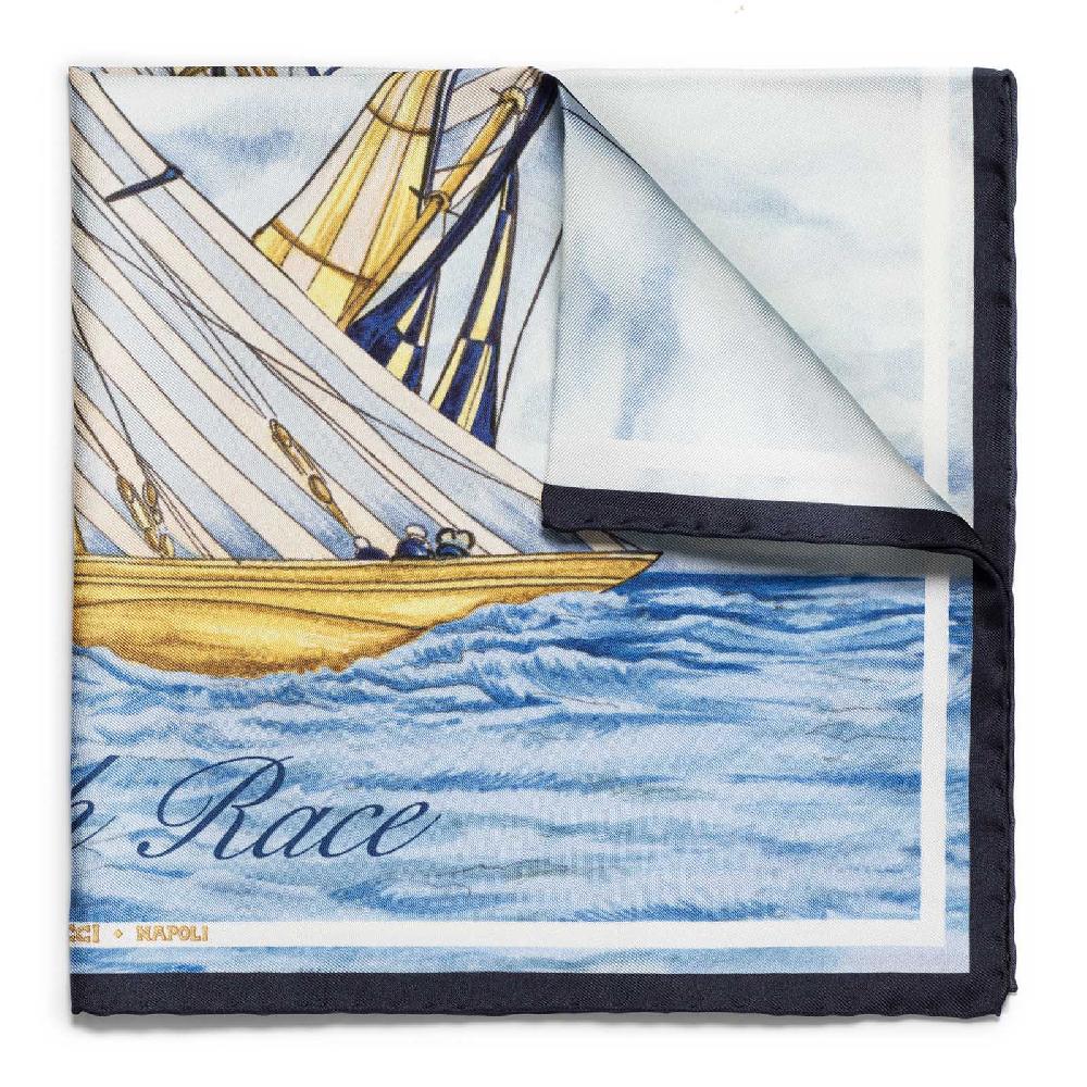 Rubinacci Pochette match race new zeland team blu notte Offerte stagionali