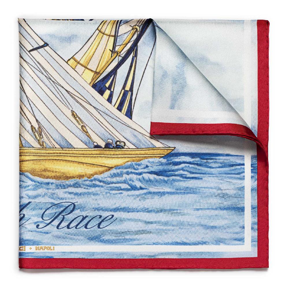Rubinacci Pochette match race luna rossa team bianco Liquidazione