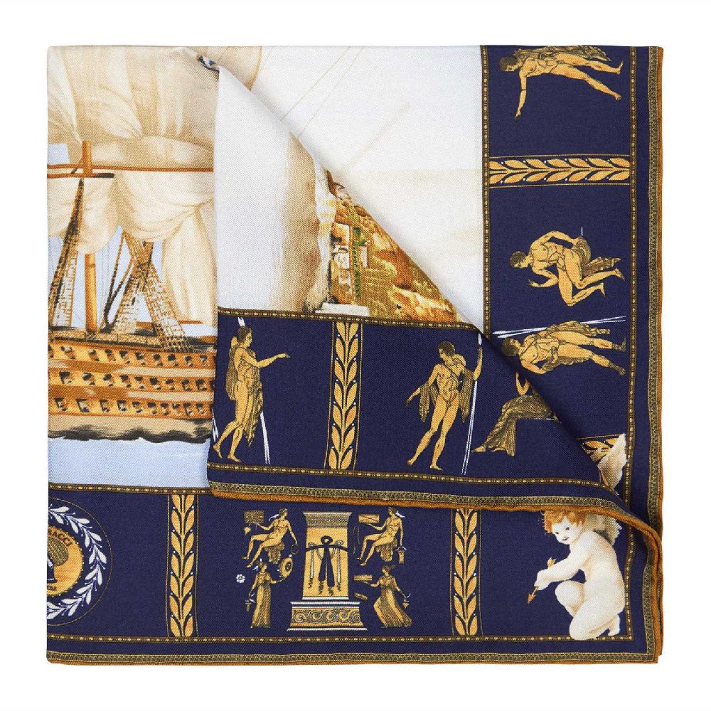 Rubinacci Pochette victory navy blu Prezzo basso