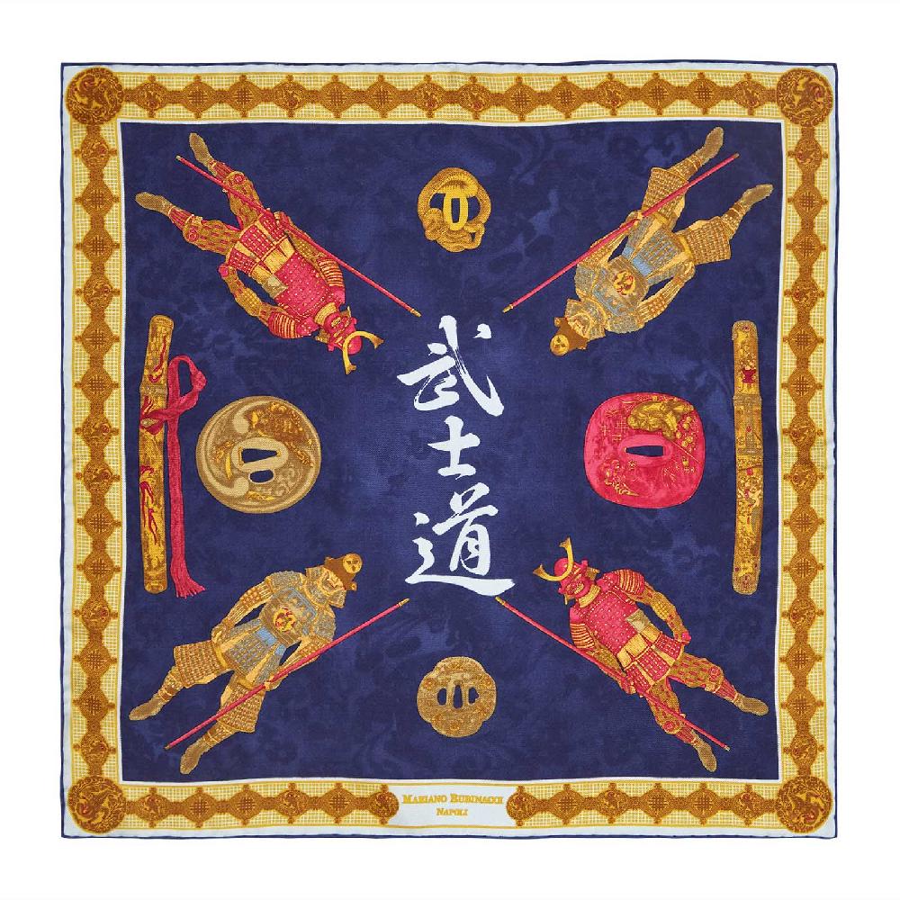 Rubinacci Pochette samurai blu notte Ultimi tre giorni