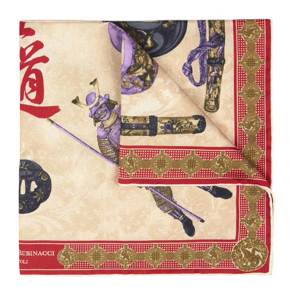 Rubinacci Pochette samurai rosso ACQUISTA ORA