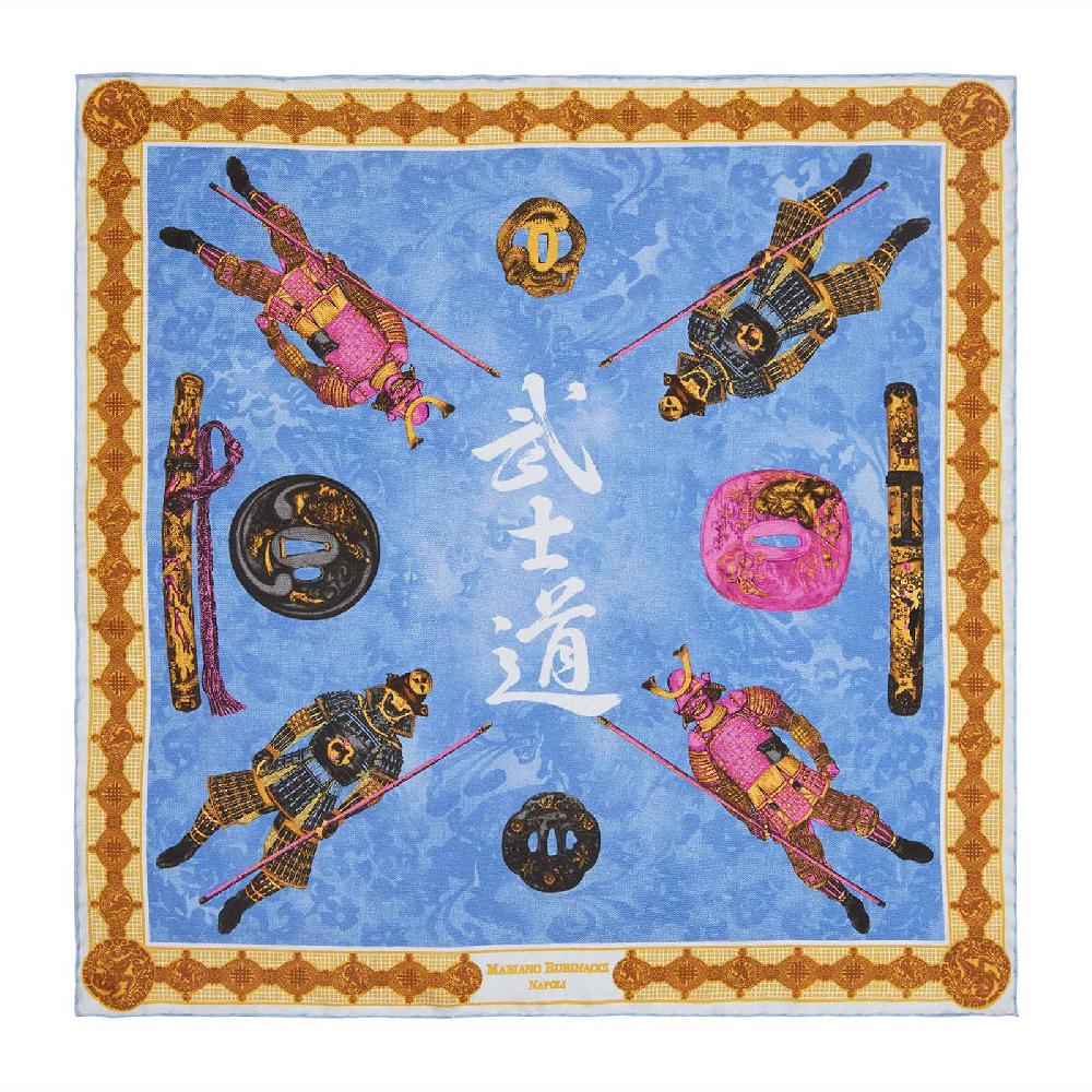 Rubinacci Pochette samurai celeste Latest stili