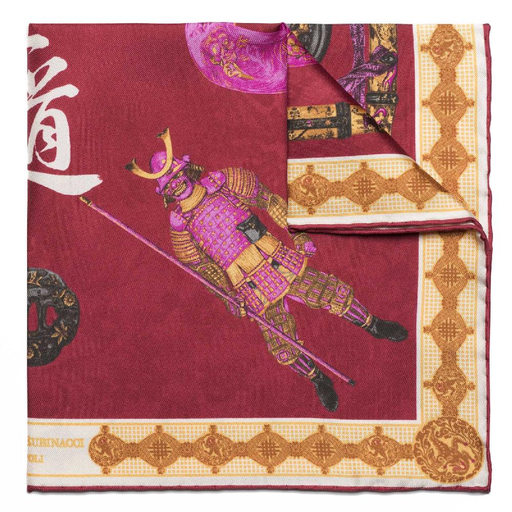 Rubinacci Pochette samurai bordeaux Ultimi due giorni