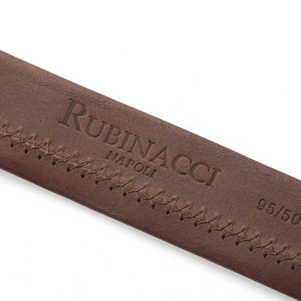 Rubinacci Cintura tubolare in pelle tabacco Fino al 55% di sconto