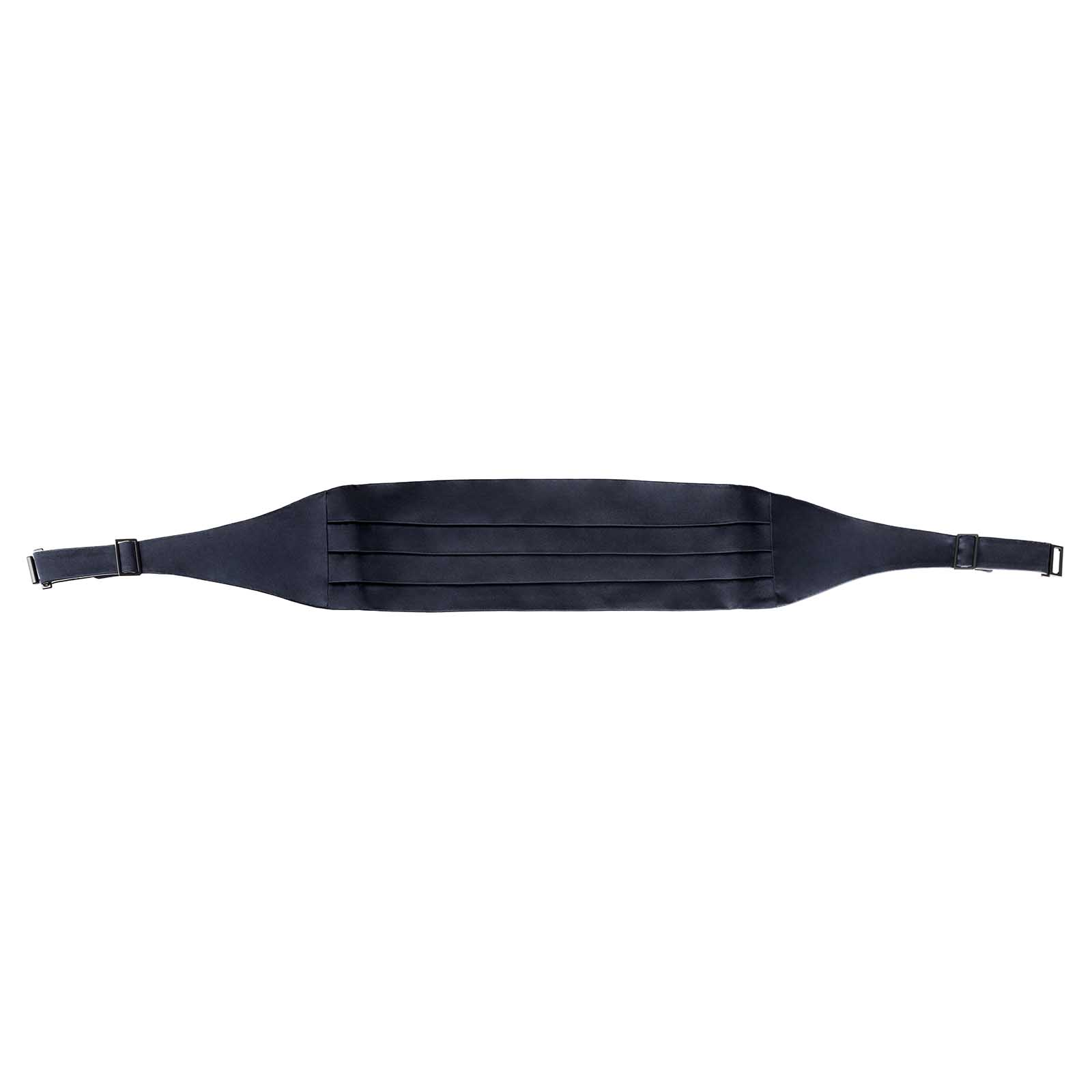 Rubinacci Fascia smoking raso blu Esporta salva