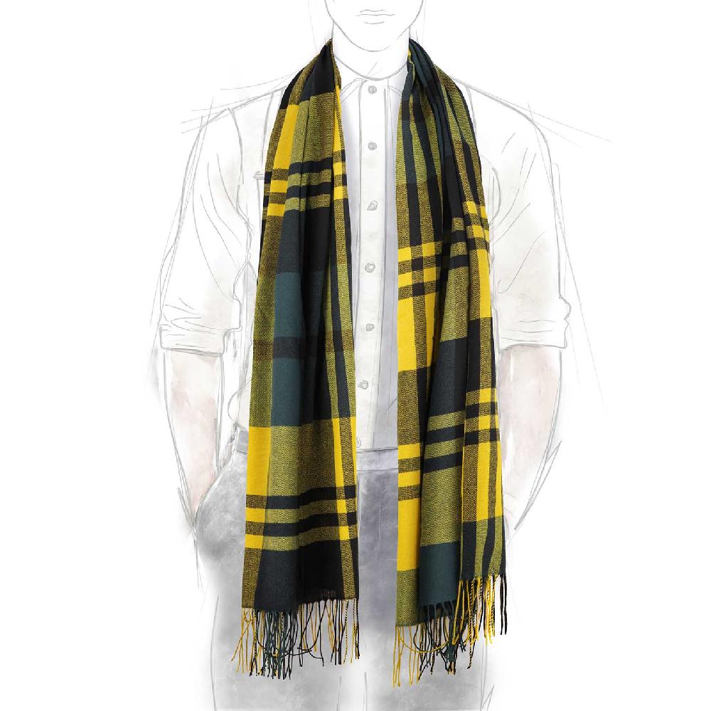 Rubinacci Sciarpa tartan giallo Convenienza