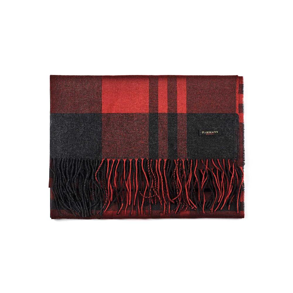 Rubinacci Sciarpa tartan rosso Novità