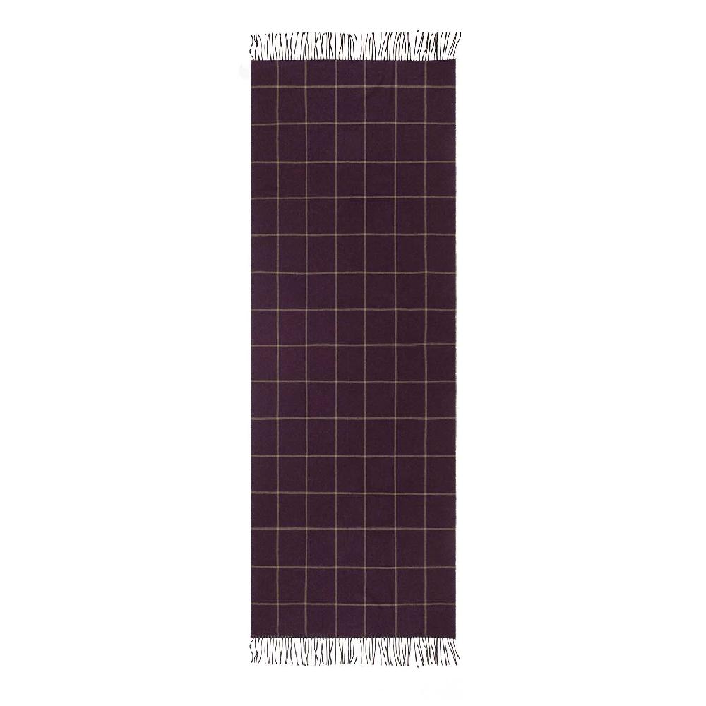 Rubinacci Sciarpa quadri bordeaux