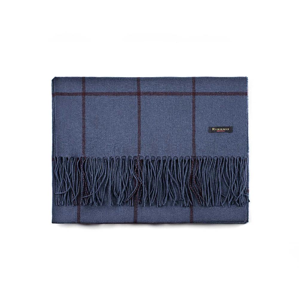 Rubinacci Sciarpa quadri blu Offerta