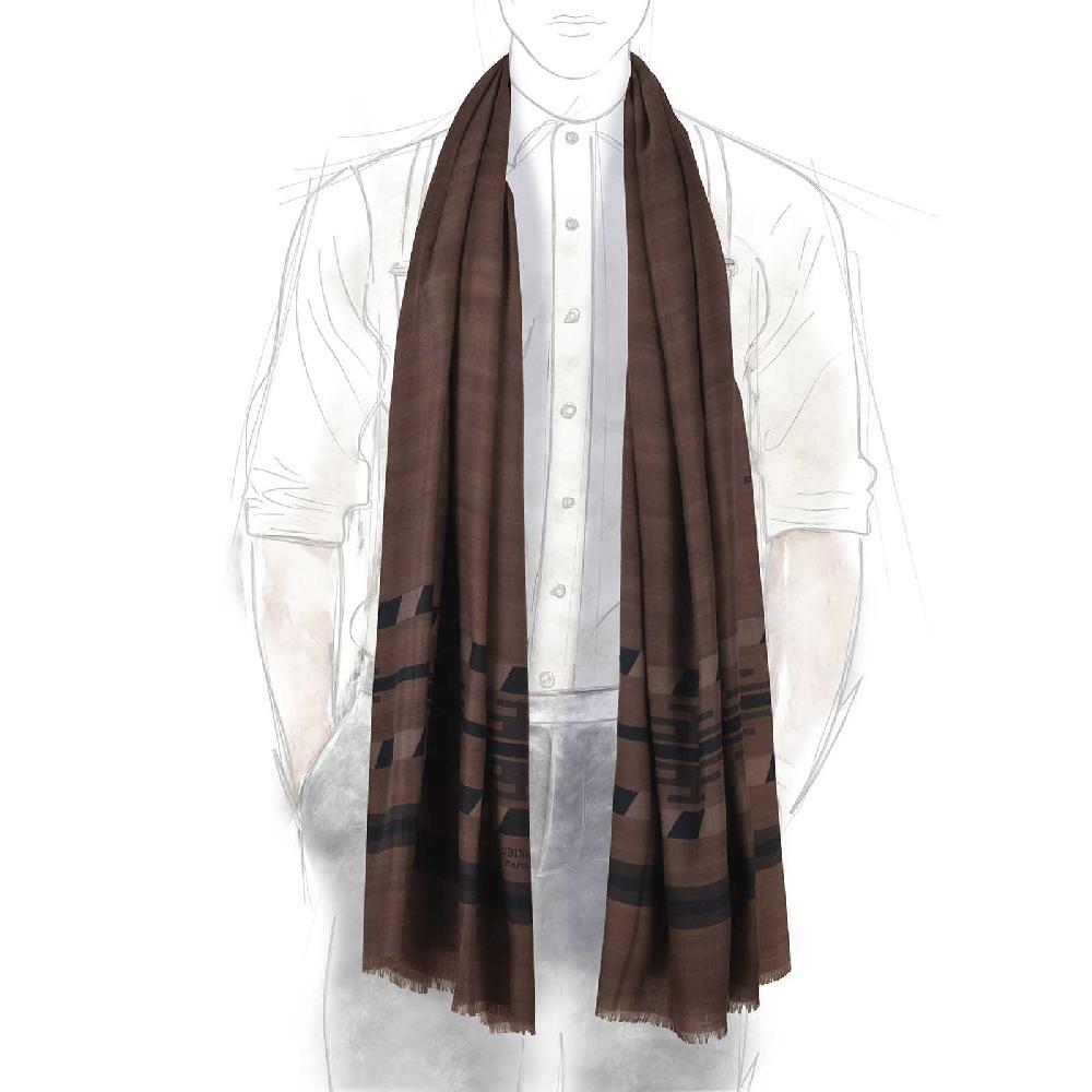 Rubinacci Sciarpa hopi marrone Moda