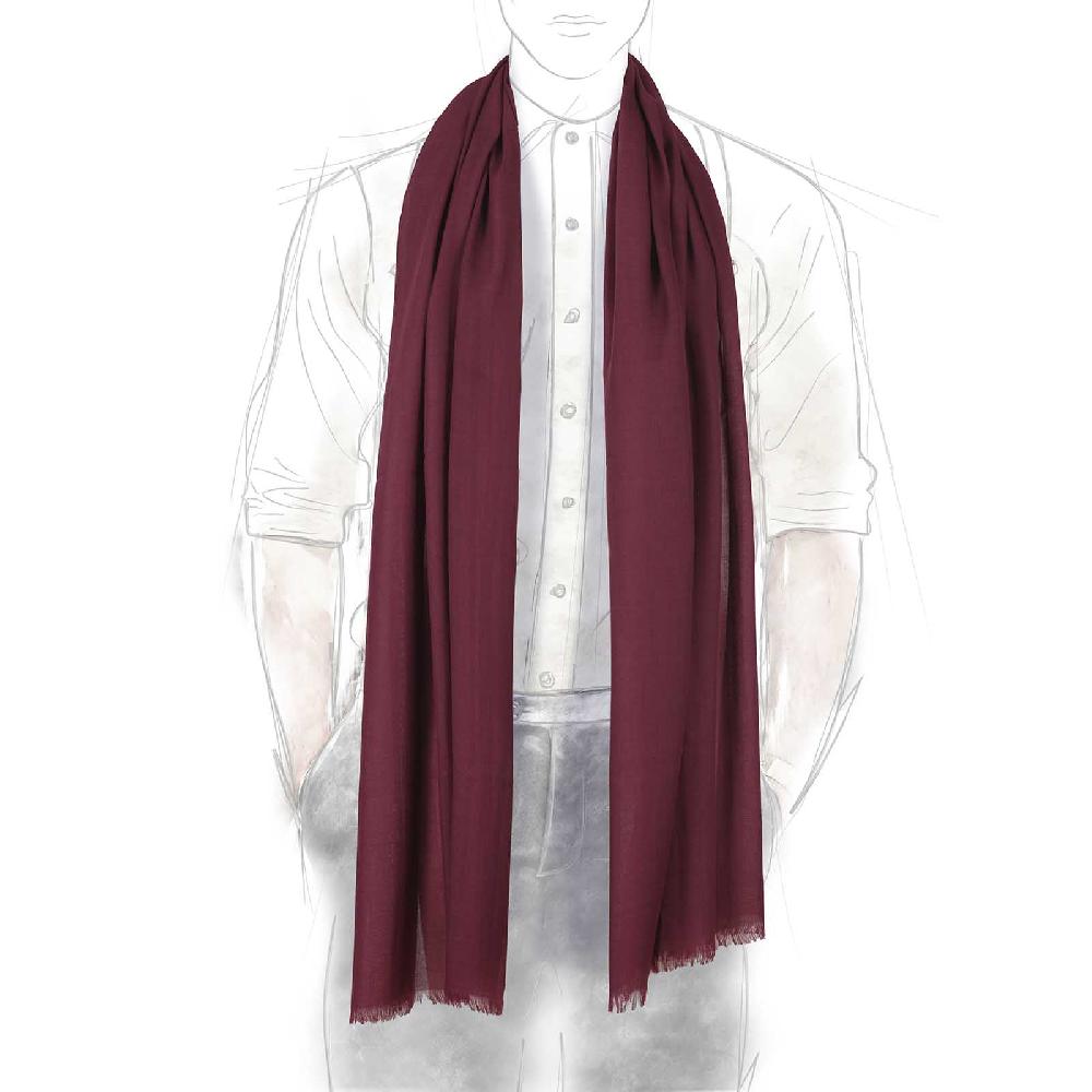 Rubinacci Sciarpa in cashmere vino Sconto di tempo limitato