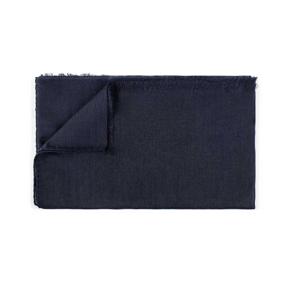 Rubinacci Sciarpa in cashmere blu navy Negozio online di fabbrica