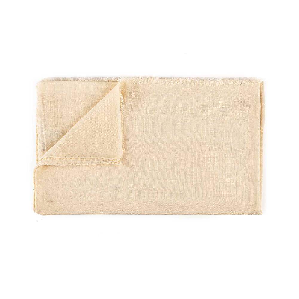 Rubinacci Sciarpa in cashmere crema Prezzo di fabbrica