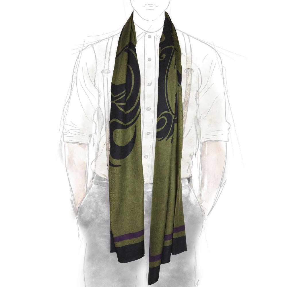 Rubinacci Sciarpa cavallo verde militare Vendite stagionali