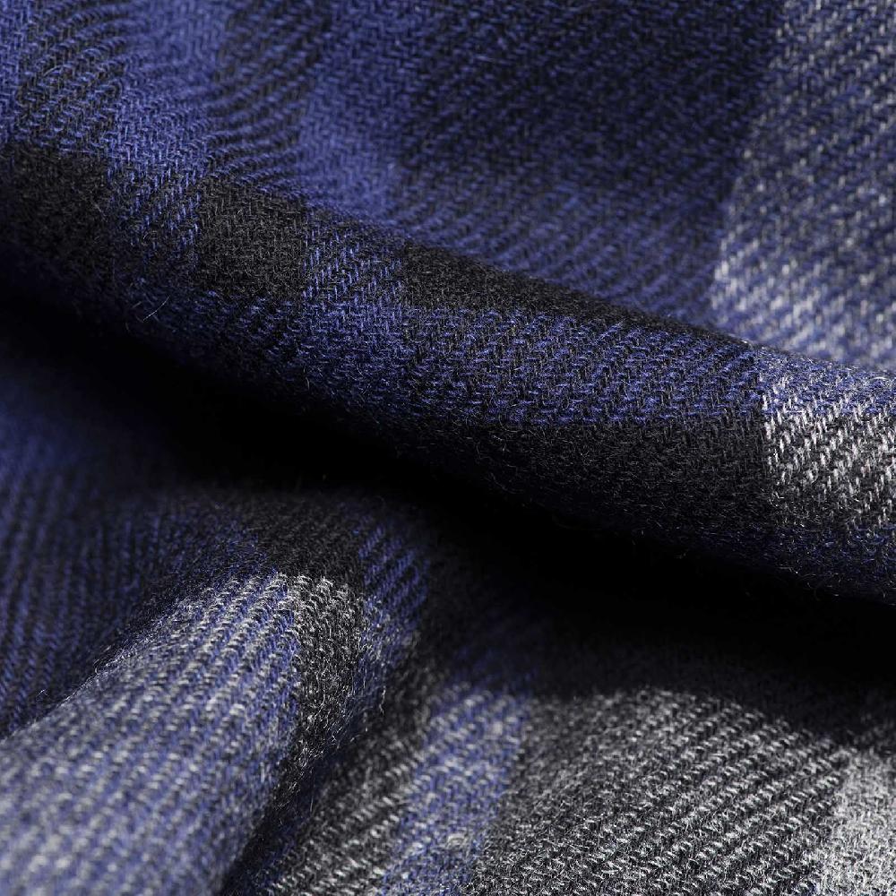 Rubinacci Sciarpa quadri grigio e blu Offerta Pasqua
