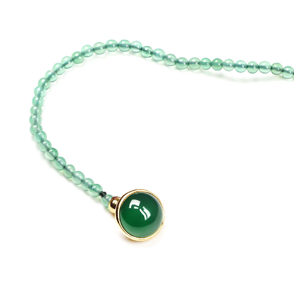 Rubinacci Bottone da bavero ruby in agata verde Offerta temporanea