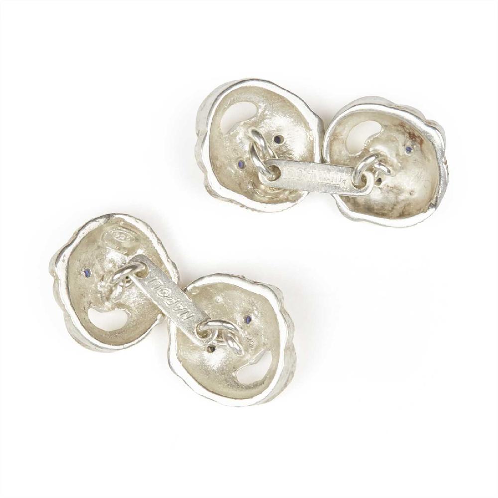 Rubinacci Gemelli maschere argento Liquidazione