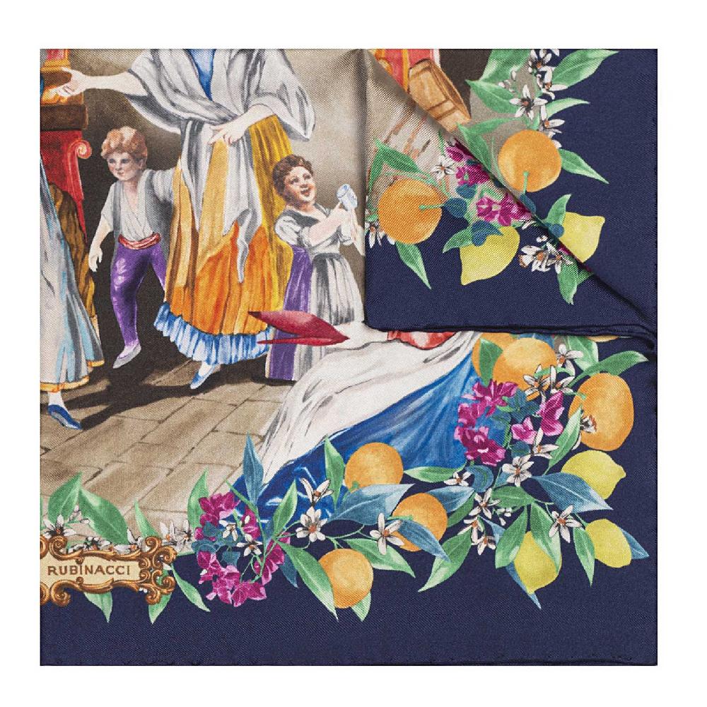 Rubinacci Foulard acquafrescaio blu Latest stili
