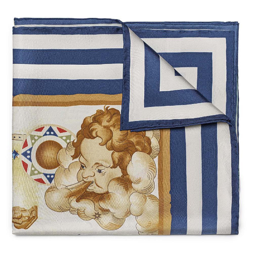 Rubinacci Foulard mediterraneo blu Ultimo giorno