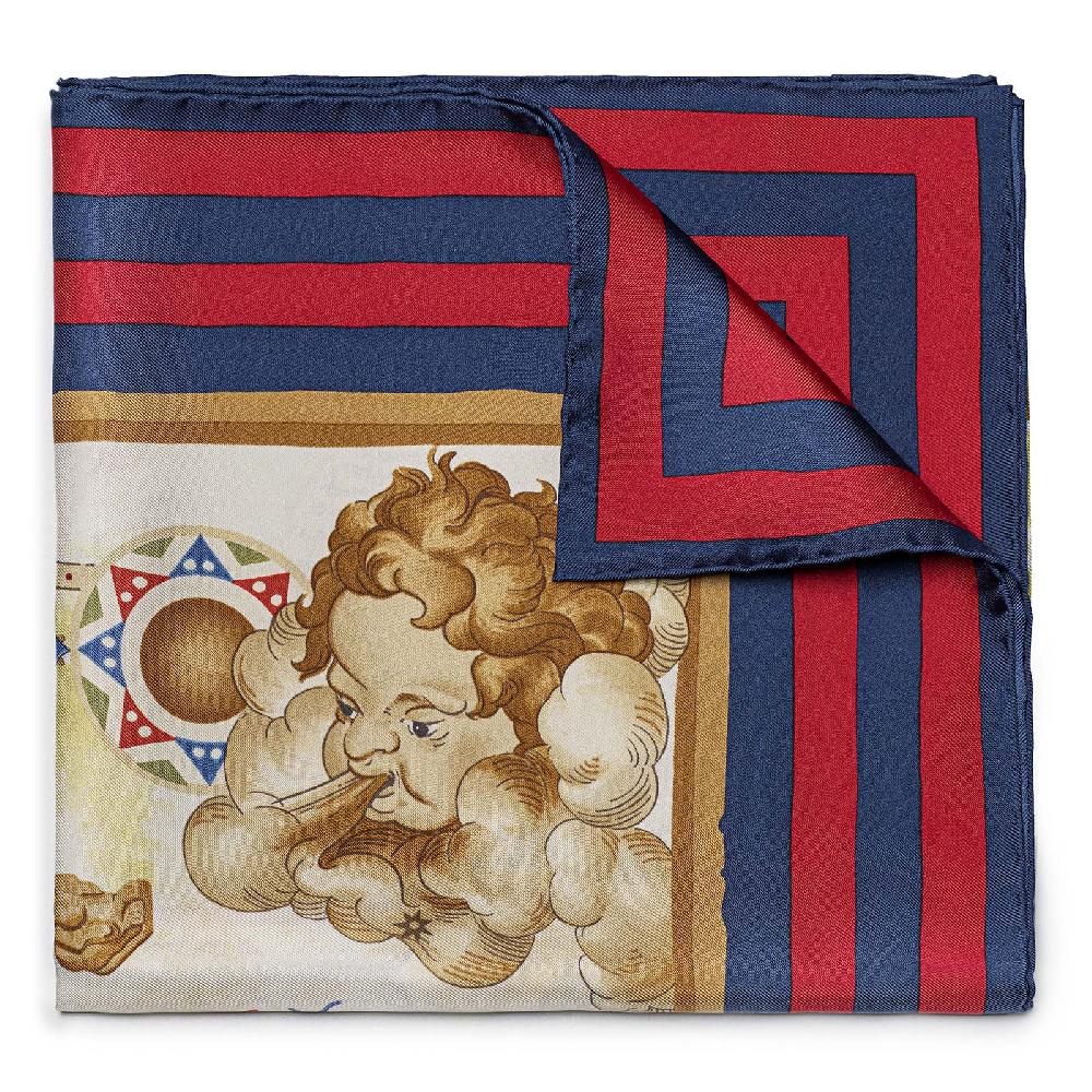 Rubinacci Foulard mediterraneo rosso Promozione temporanea