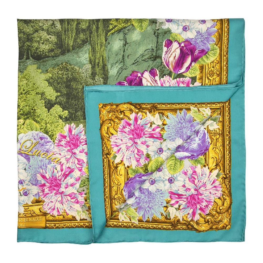 Rubinacci Foulard villa lucia verde acqua Fino al 50% di sconto