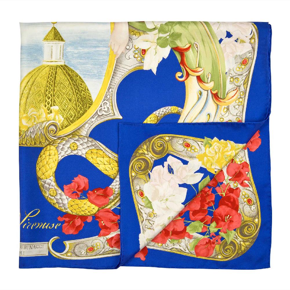 Rubinacci Foulard sirenuse bluette Offerta speciale della fabbrica