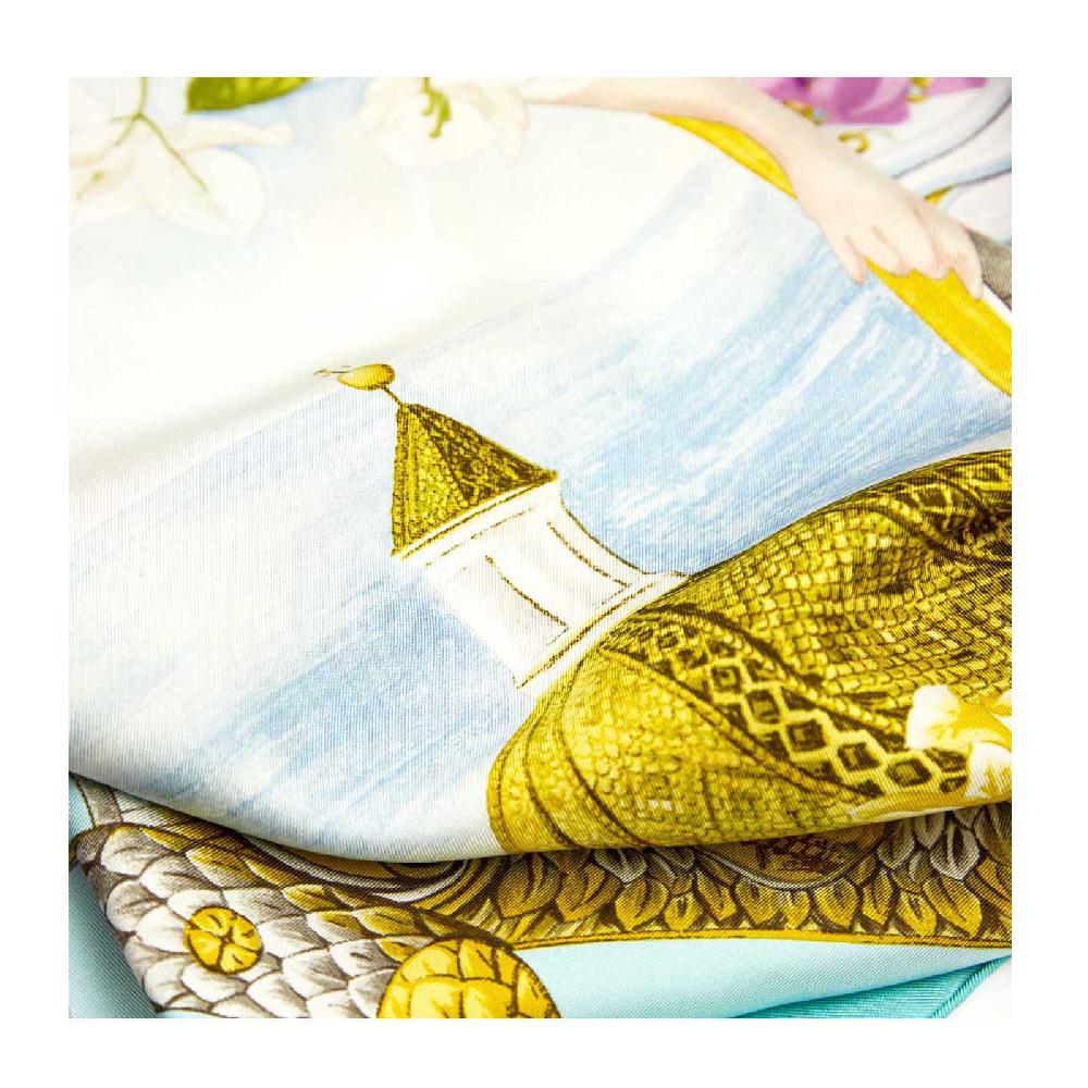 Rubinacci Foulard sirenuse verde acqua Sostegno trimestrale