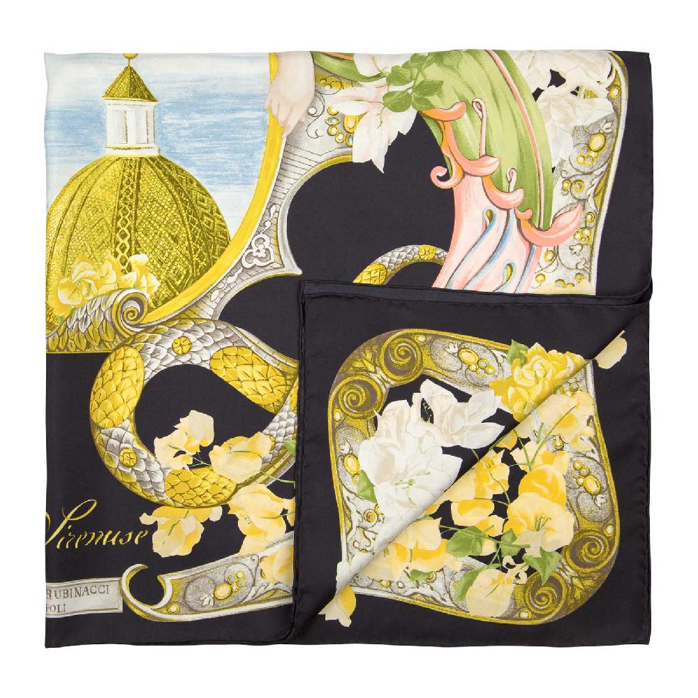 Rubinacci Foulard sirenuse nero Fino al 55% di sconto