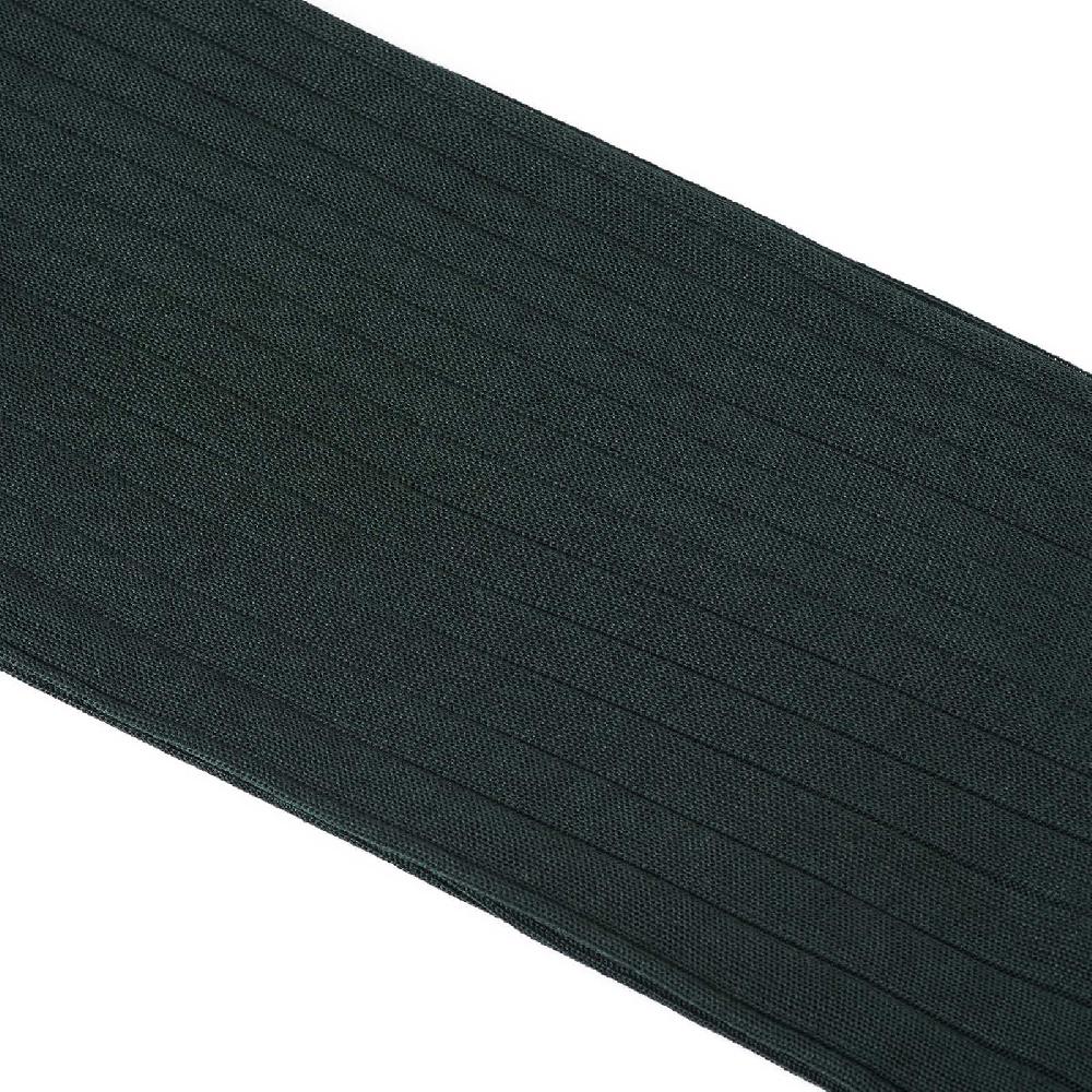 Rubinacci Calze in filo di Scozia a costina verde bosco Super sconto