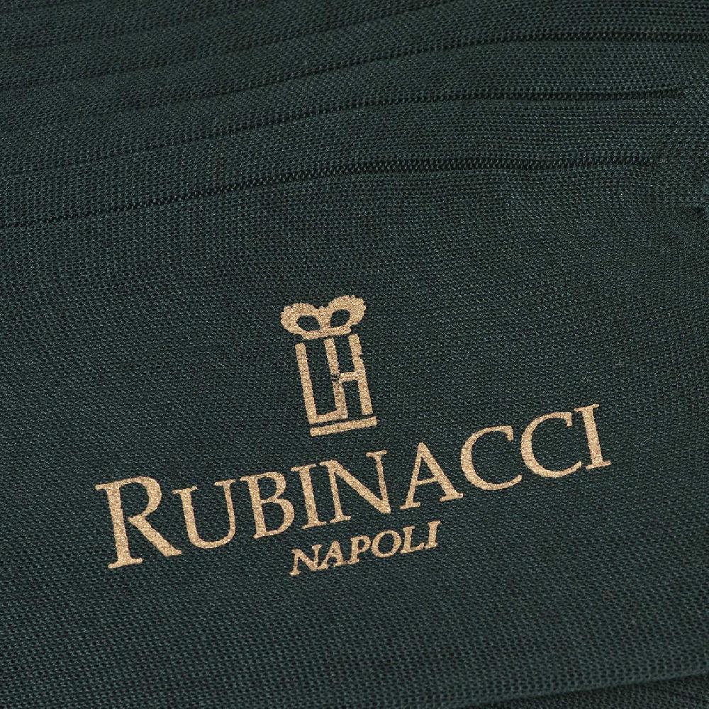Rubinacci Calze in filo di Scozia a costina verde bosco Super sconto