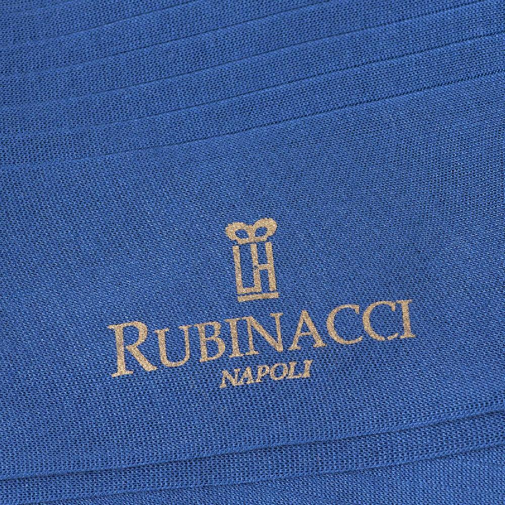 Rubinacci Calze in filo di Scozia a costina bluette 50% di sconto con spedizione gratuita