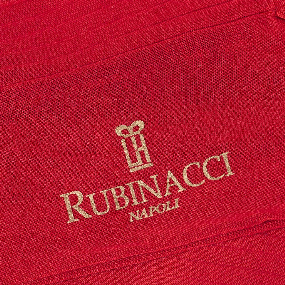 Rubinacci Calze in filo di Scozia a costina rosso Esporta salva