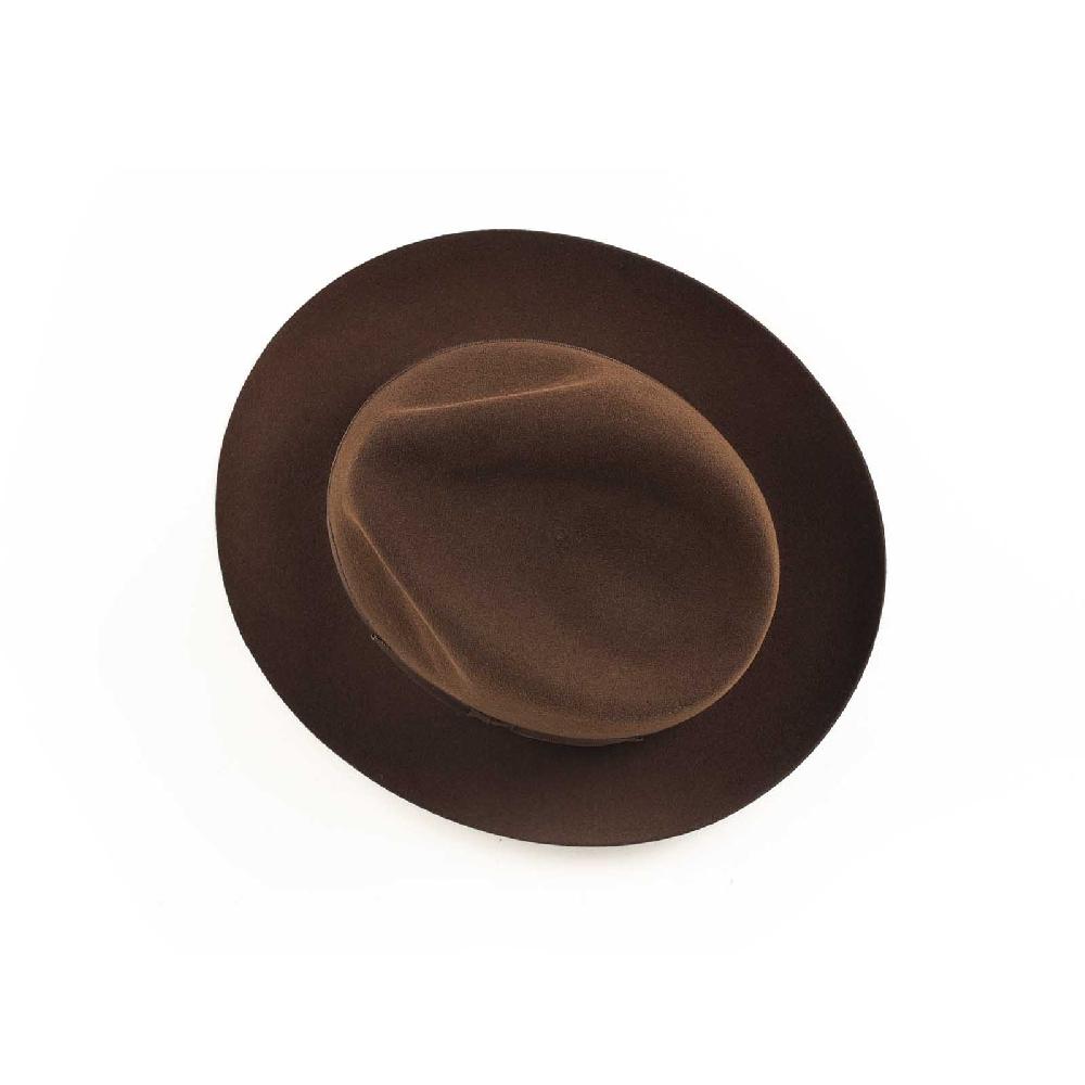 Rubinacci Fedora in lana testa di moro Nuovo