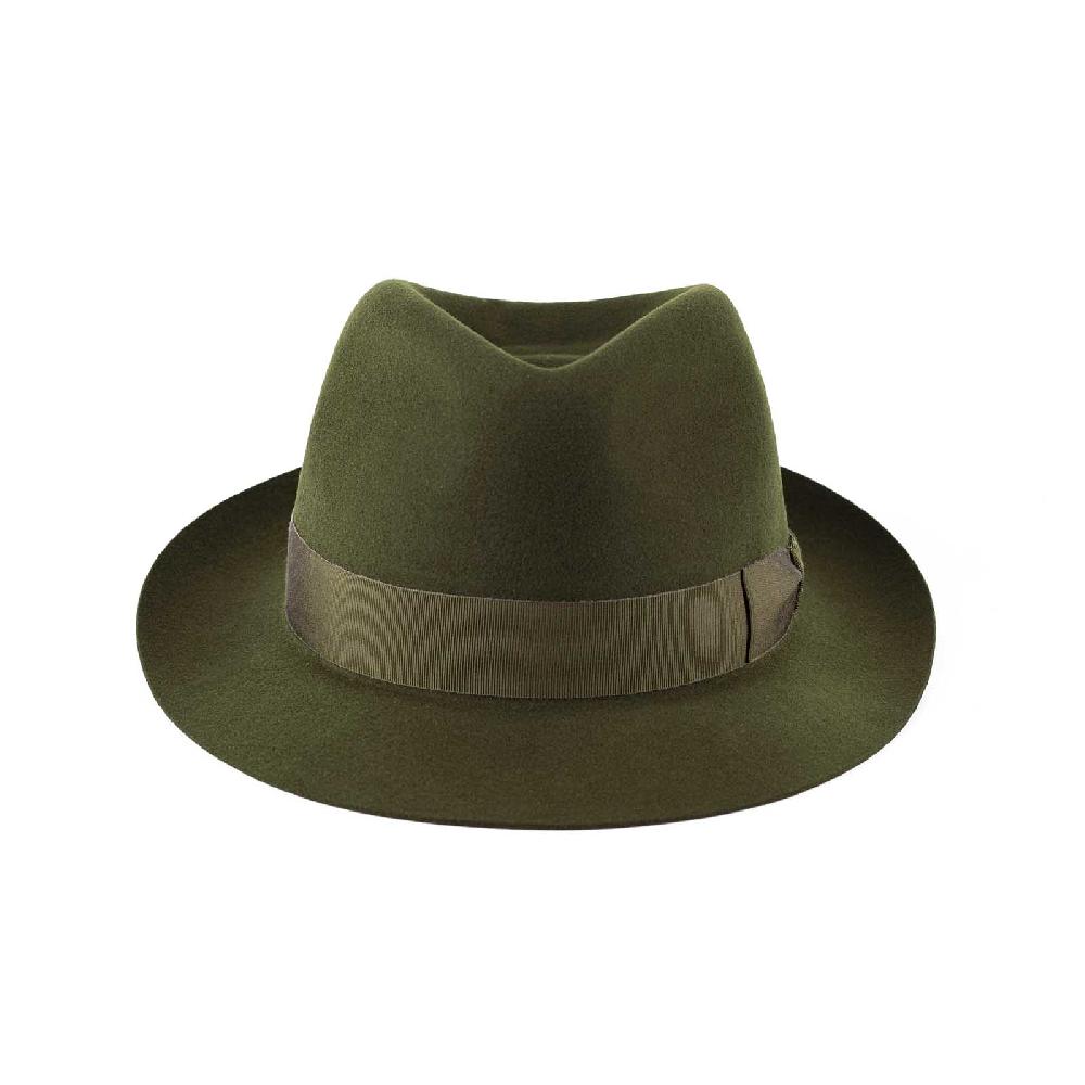 Rubinacci Fedora in lana verde Qualità