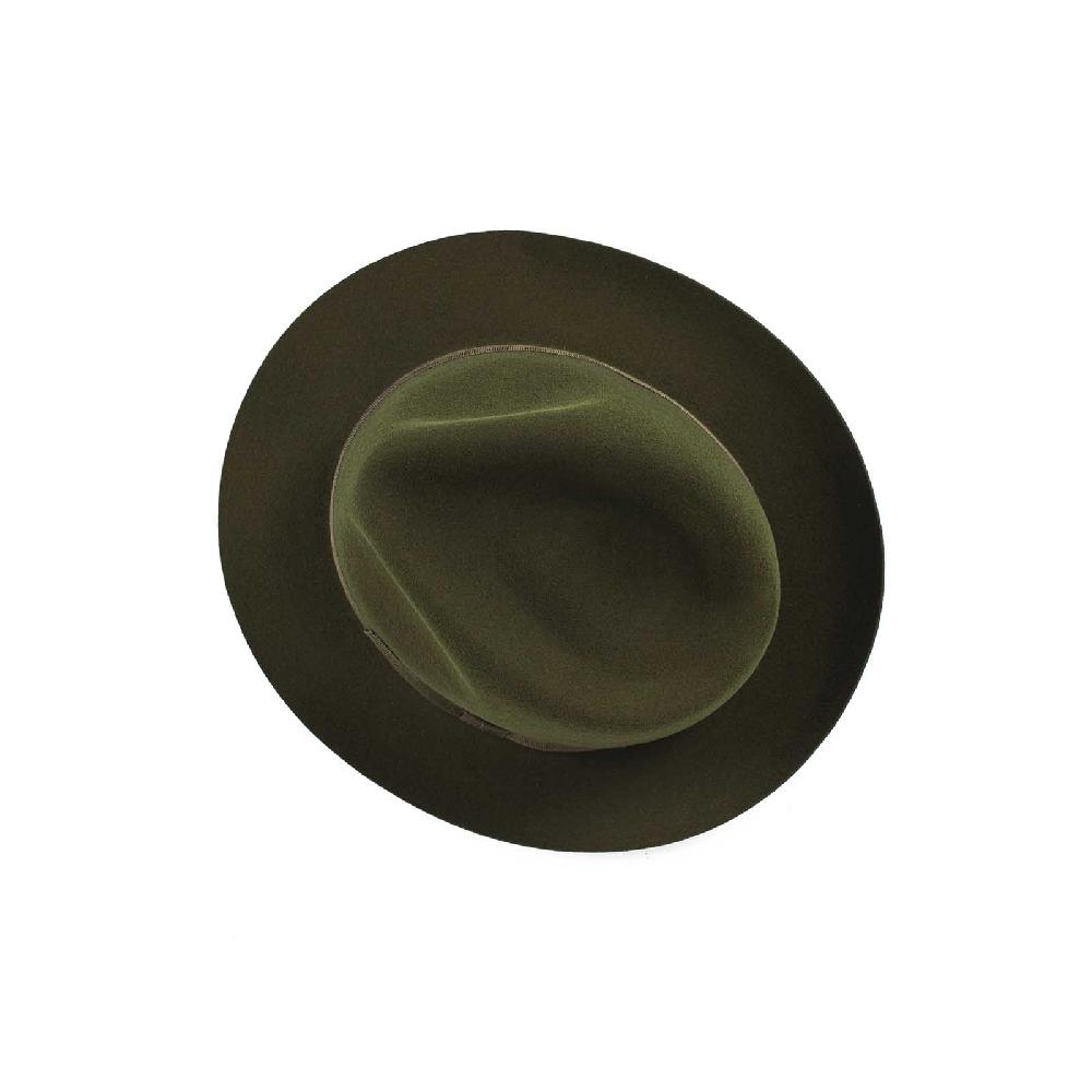 Rubinacci Fedora in lana verde Qualità