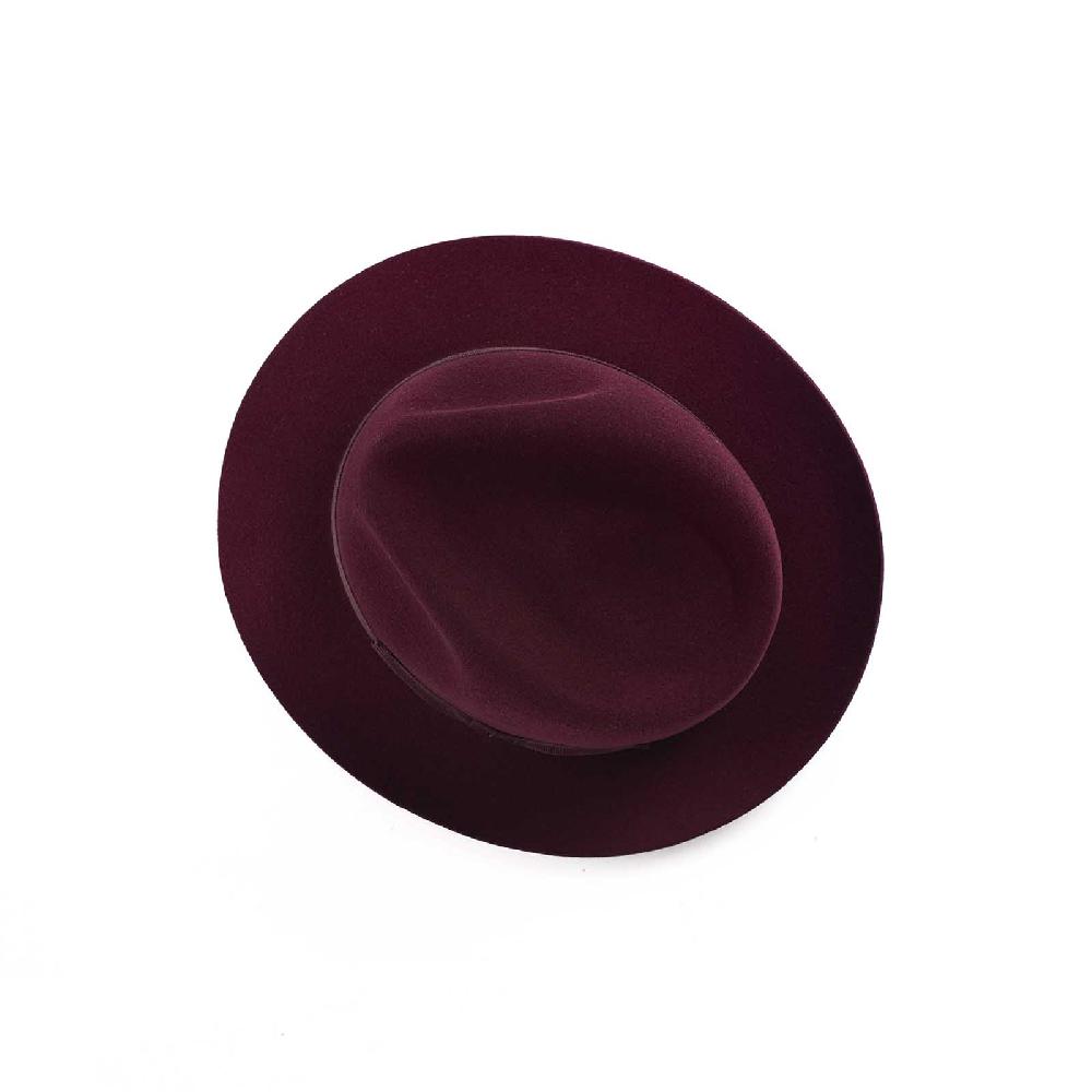 Rubinacci Fedora in lana vino Vendita