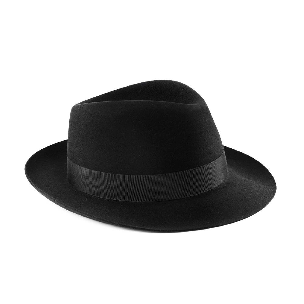 Rubinacci Fedora in lana nero Promozione